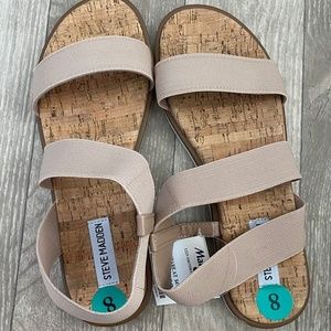 NWT Steve Madden Daim Blush Nude Sandals S. 8